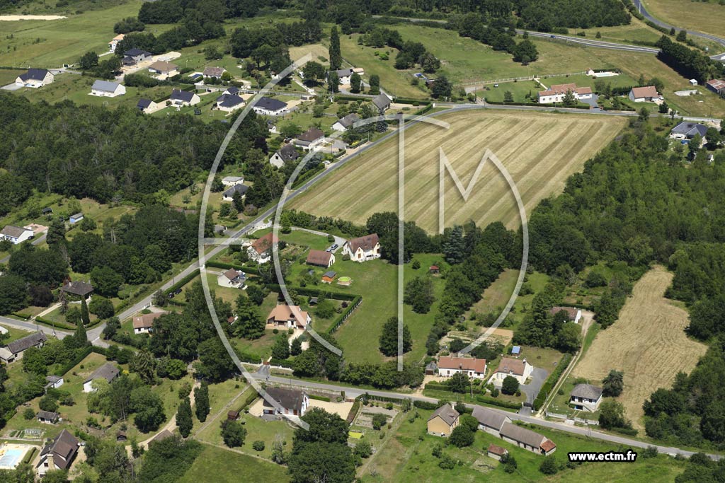 Photo arienne de Mry-sur-Cher (Le Chteau Gaillard)