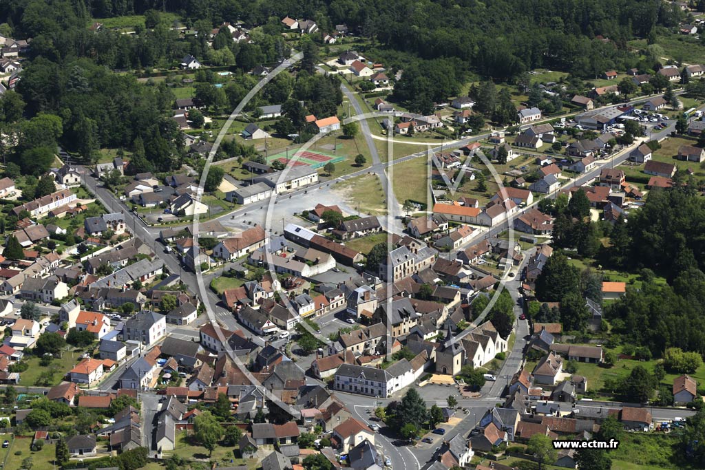 Photo arienne de Neuvy-sur-Barangeon