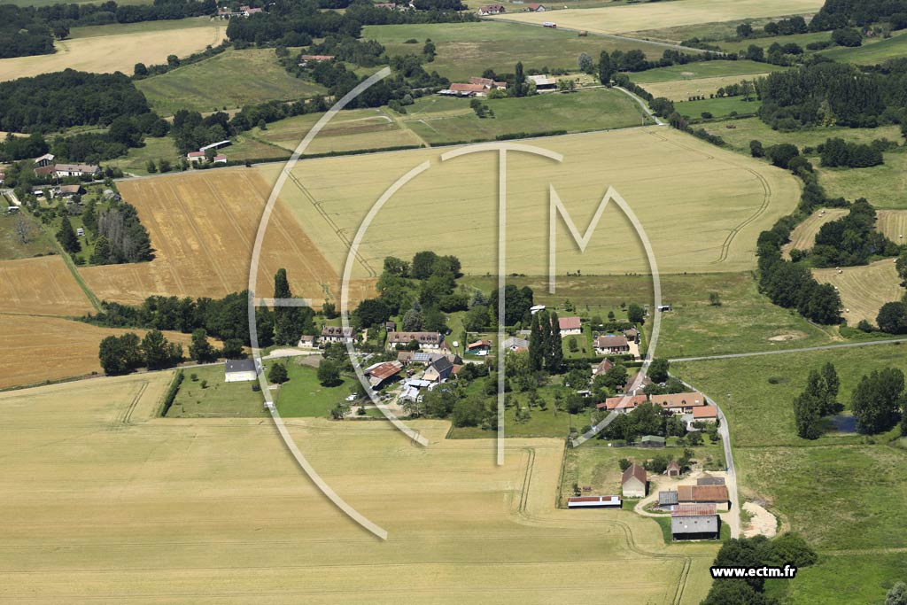 Photo arienne de Saint-Georges-sur-la-Pre (La Gouacherie)