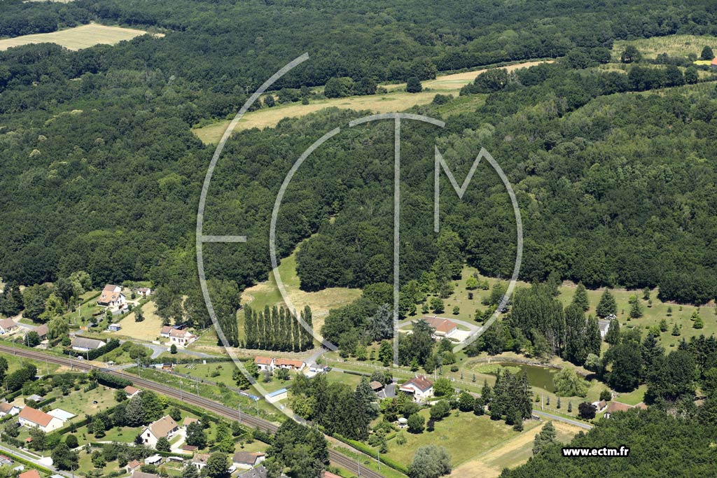 Photo arienne de Thnioux (La Bourrellerie)