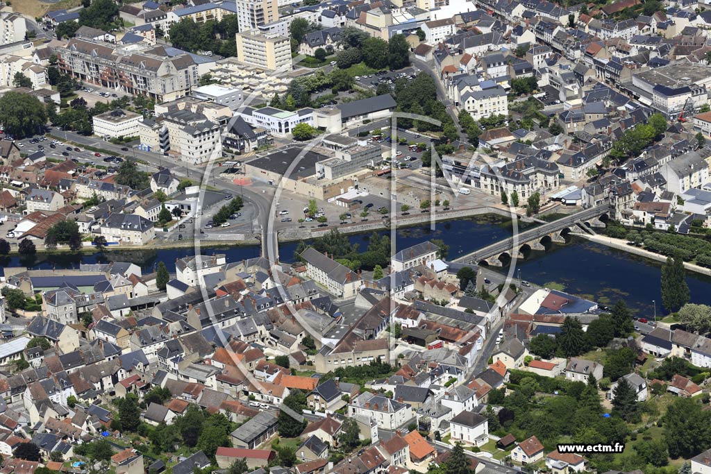 Photo arienne de Vierzon