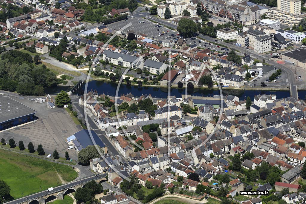 Photo arienne de Vierzon