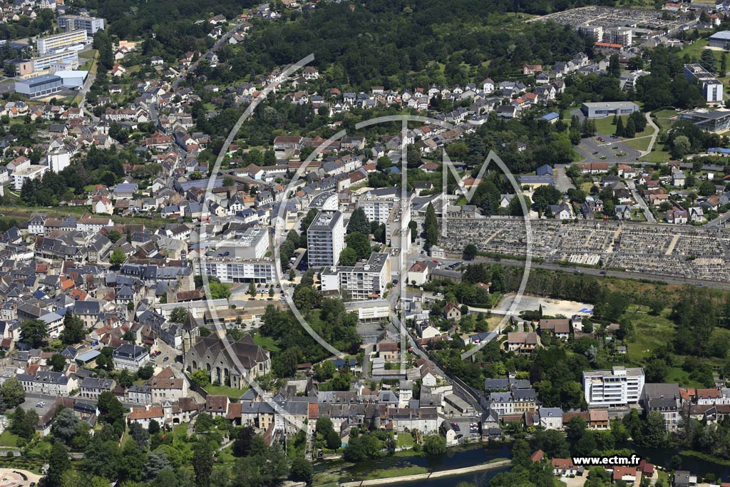 Photo arienne de Vierzon