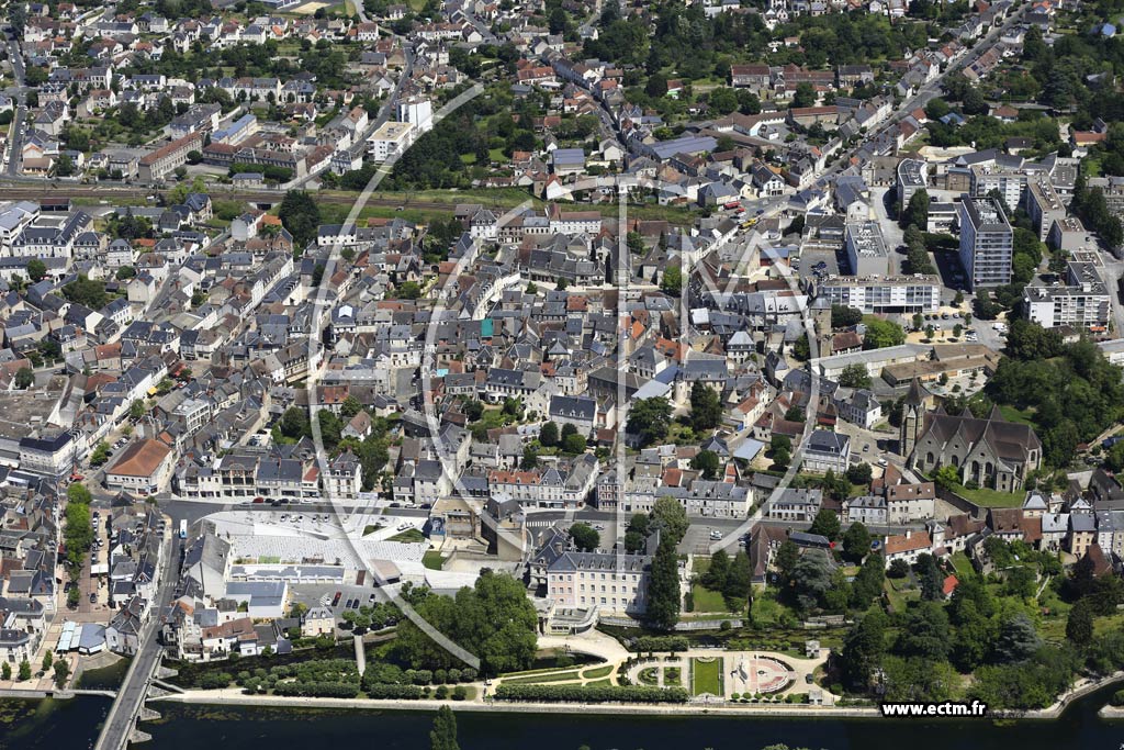 Photo arienne de Vierzon