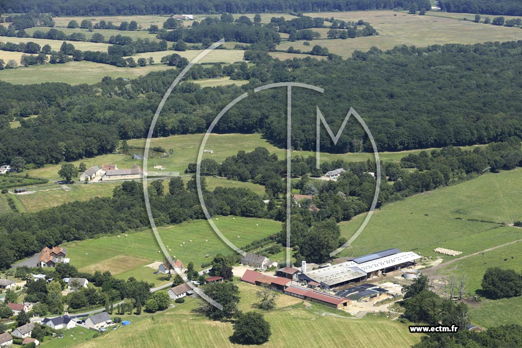 Photo arienne de Vierzon (La Croix d'en haut)