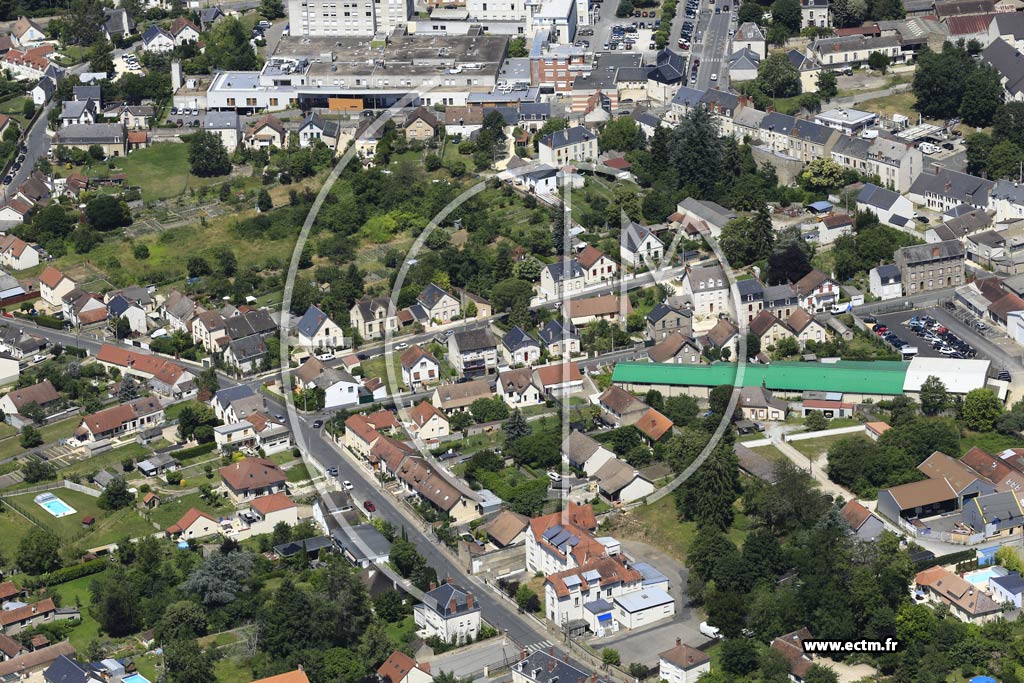 Photo arienne de Vierzon (Le Bas de Grange)