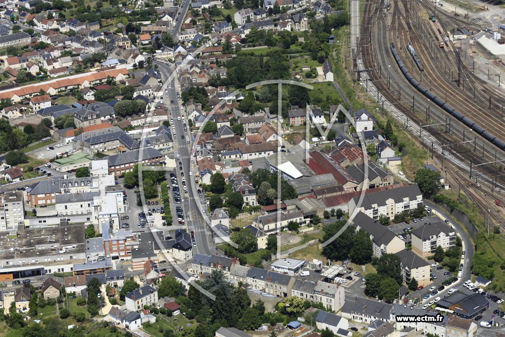 Photo arienne de Vierzon (Le Bas de Grange)