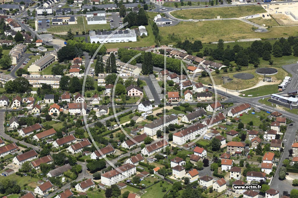 Photo arienne de Vierzon (Le Briou)