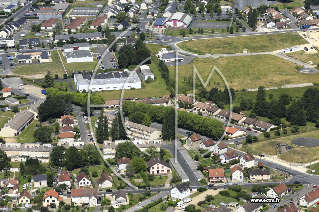 Photo arienne de Vierzon (Le Briou)
