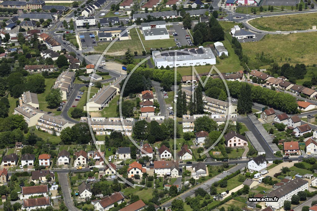 Photo arienne de Vierzon (Le Briou)
