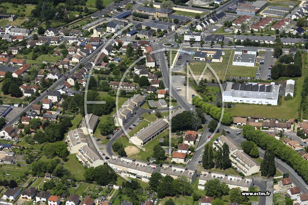 Photo arienne de Vierzon (Le Briou)