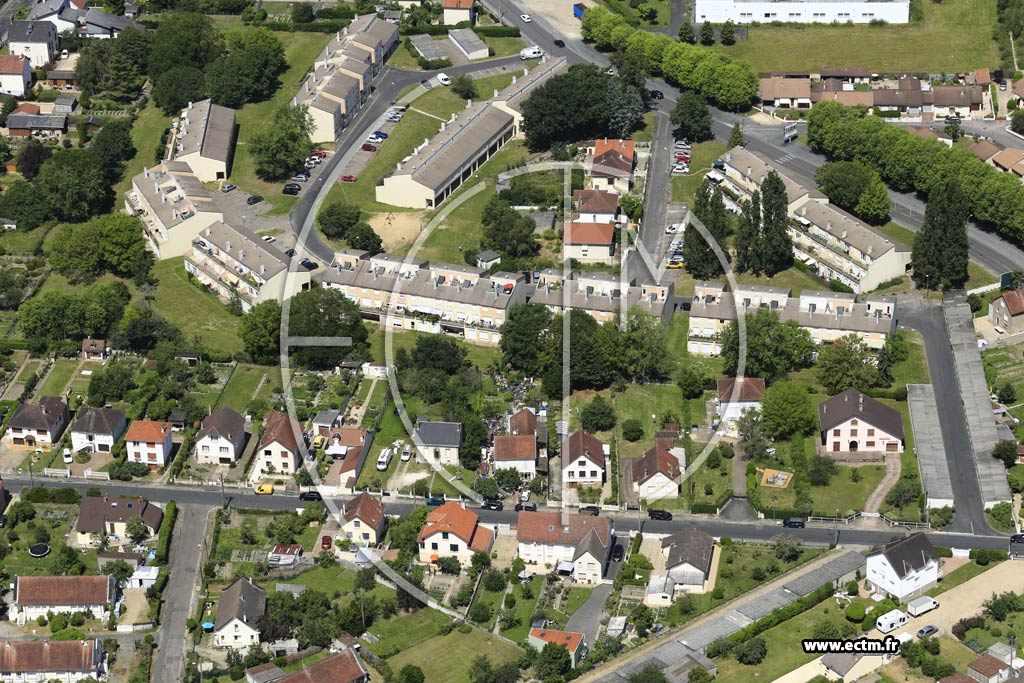 Photo arienne de Vierzon (Le Briou)