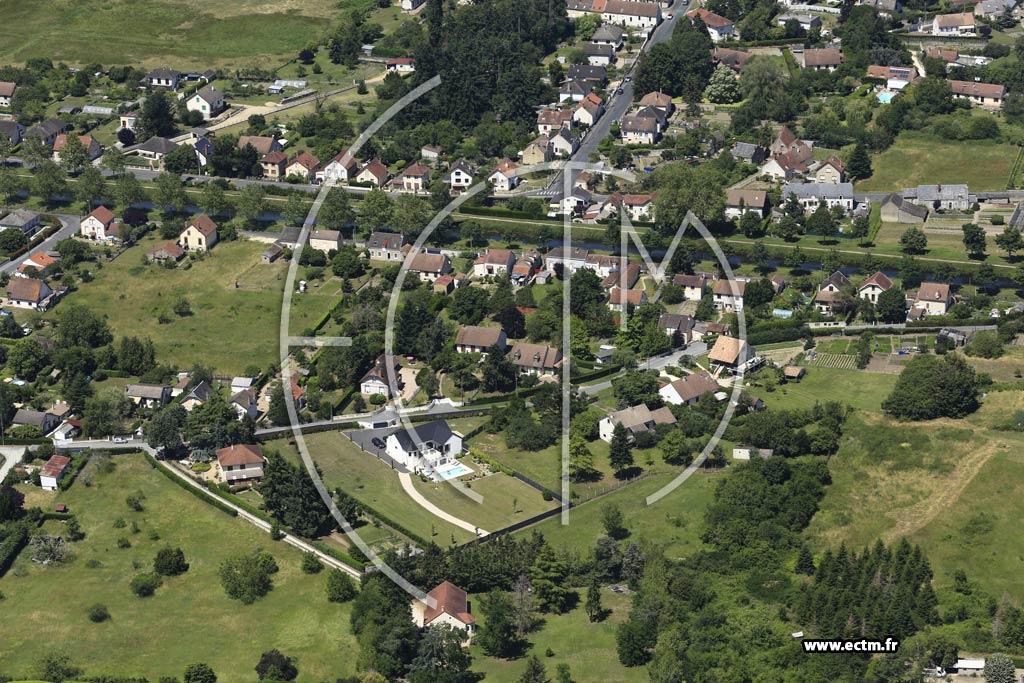 Photo arienne de Vierzon (Le Chambon)