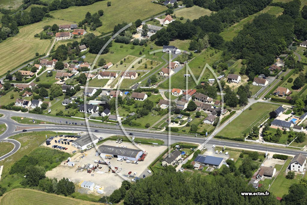 Photo arienne de Vierzon (Le Village au Chevry)