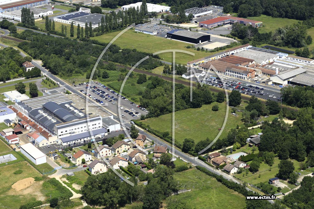 Photo arienne de Vierzon (Les Forges)