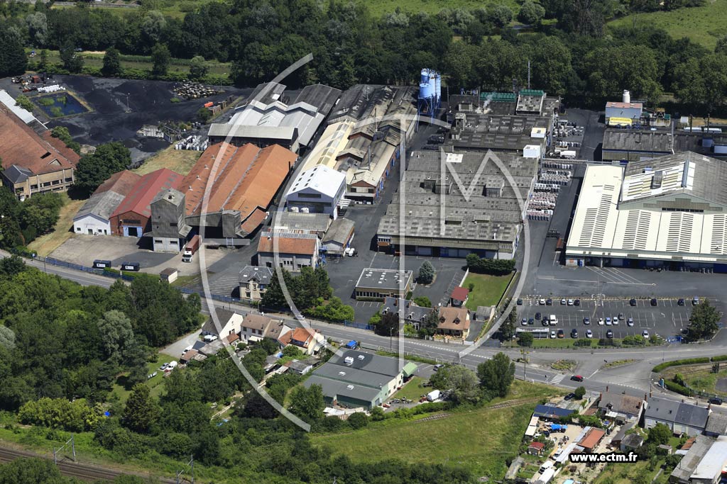 Photo arienne de Vierzon (Les Forges)