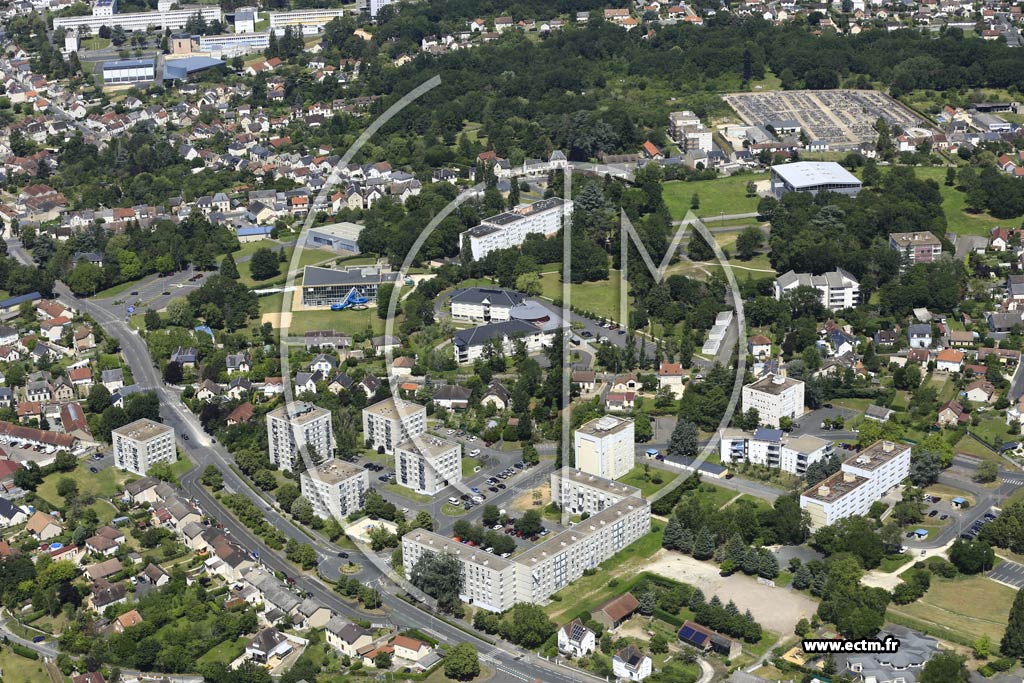 Photo arienne de Vierzon (Trompegueux)