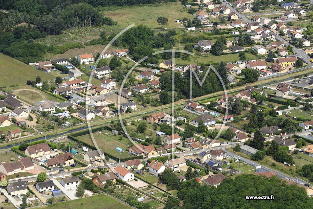 Photo arienne de Digoin (Les Varennes)