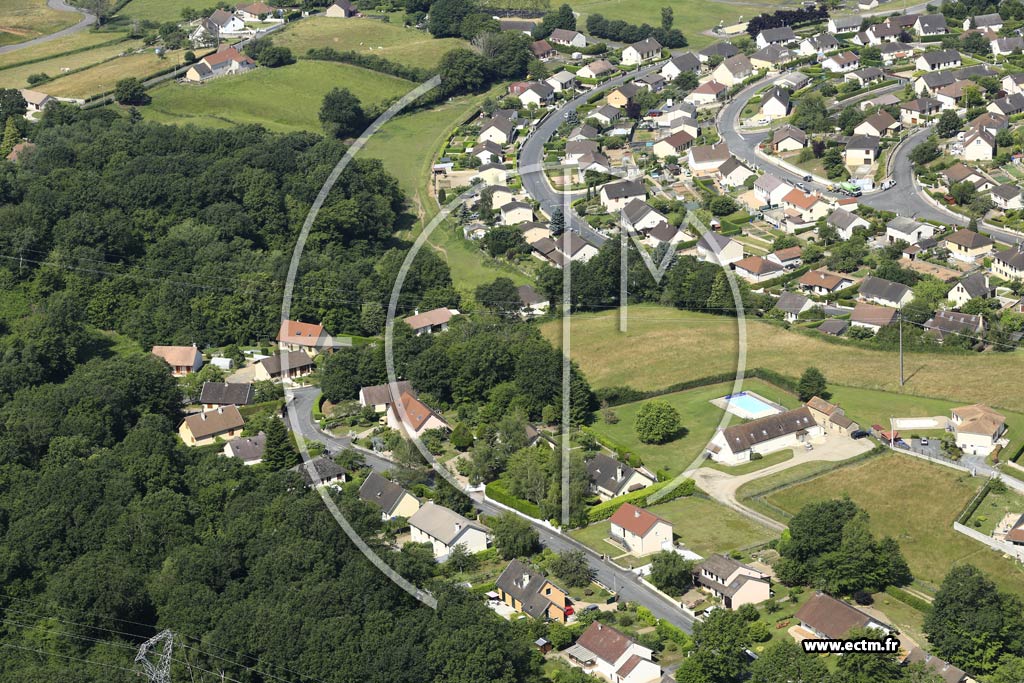 Photo arienne de Gueugnon (Les Bruyres)