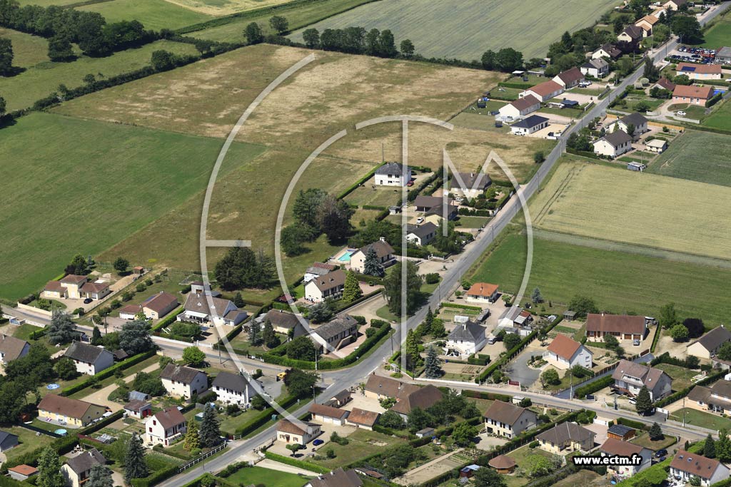 Photo arienne de Molinet (Les Varennes de la Broche)