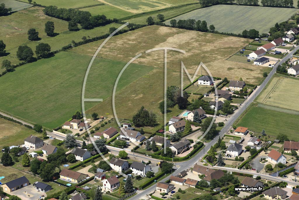 Photo arienne de Molinet (Les Varennes de la Broche)
