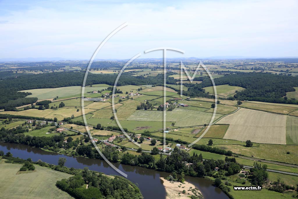 Photo arienne de Pierrefitte-sur-Loire (La Bourse)