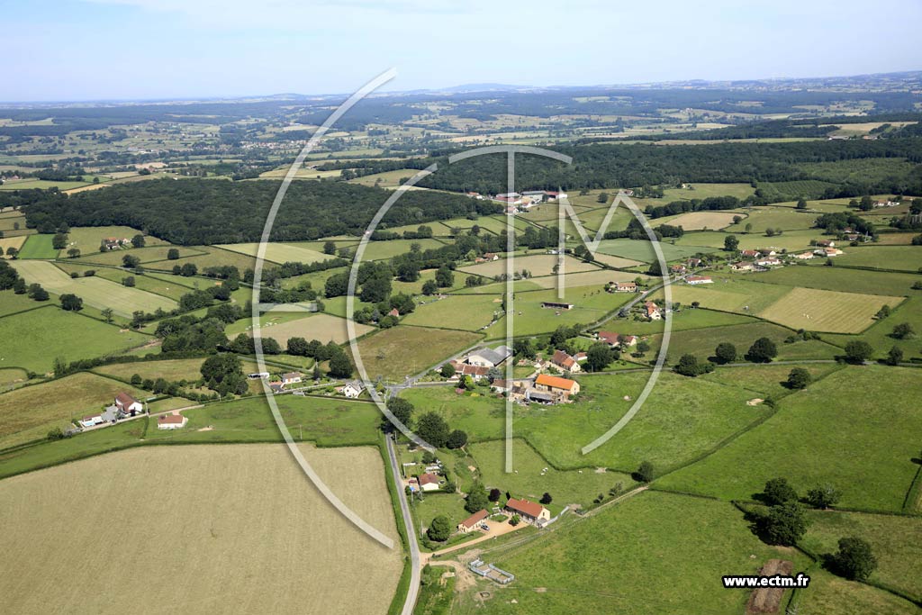 Photo arienne de Saint-Vincent-Bragny (En Vesvres)