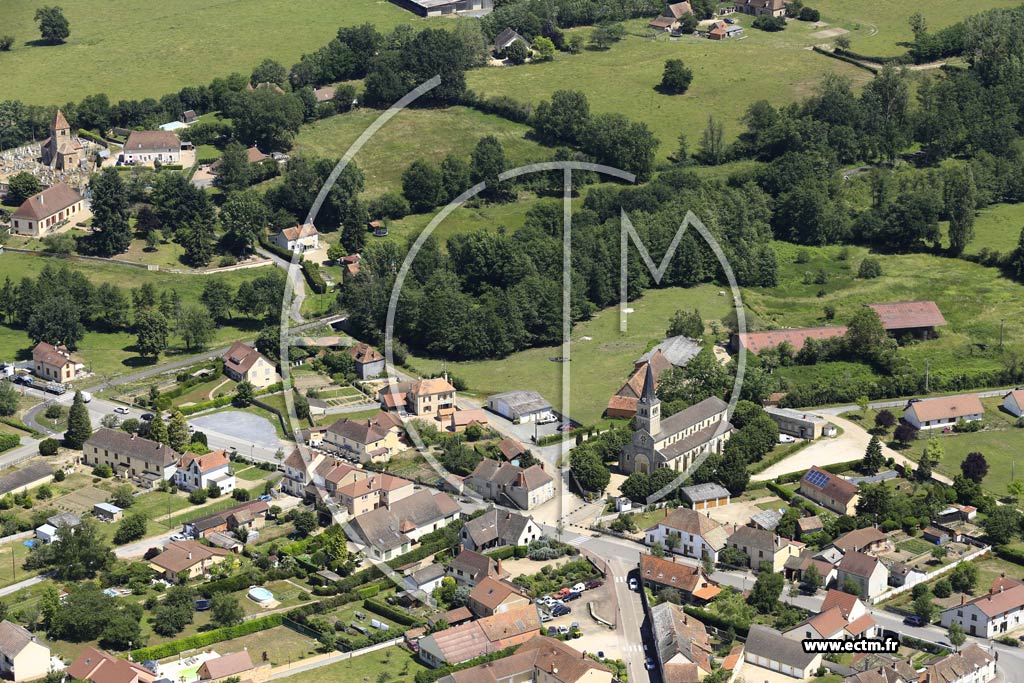 Photo arienne de Saint-Yan