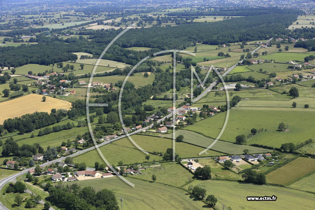 Photo arienne de Saint-Yan (Les Trches)