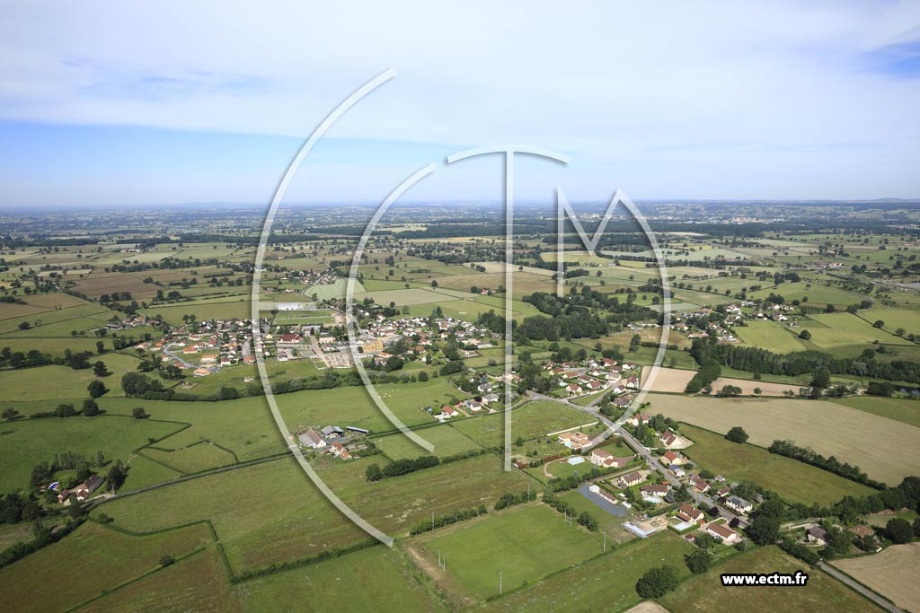 Photo arienne de Vitry-en-Charollais