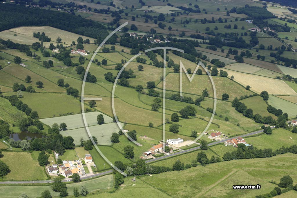 Photo arienne de Gourdon (La Beluze)