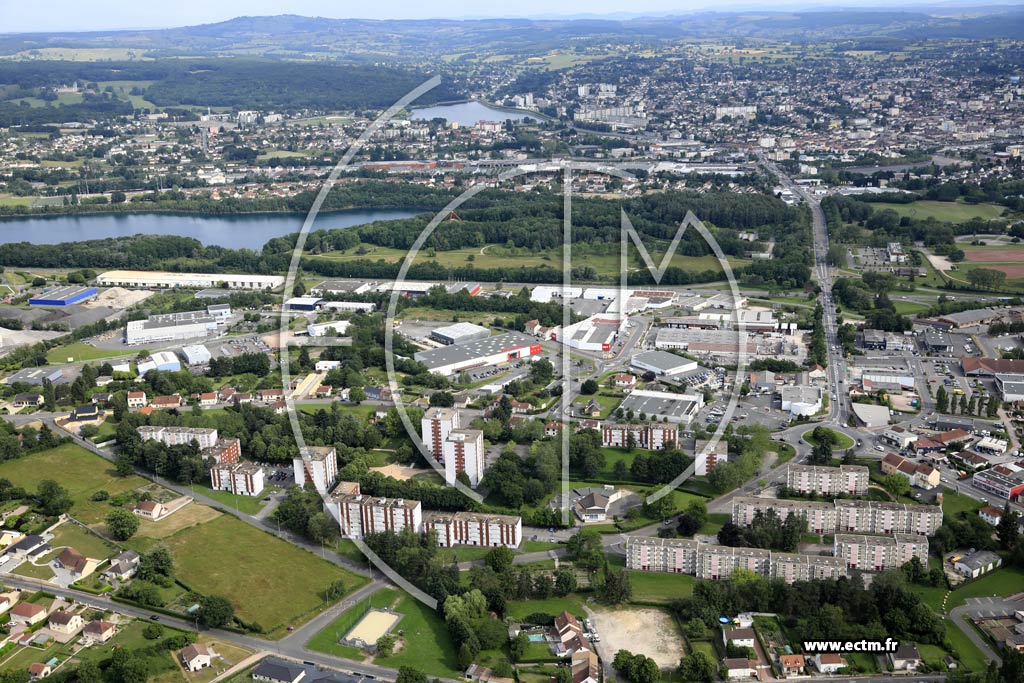 Photo arienne de Montceau-les-Mines