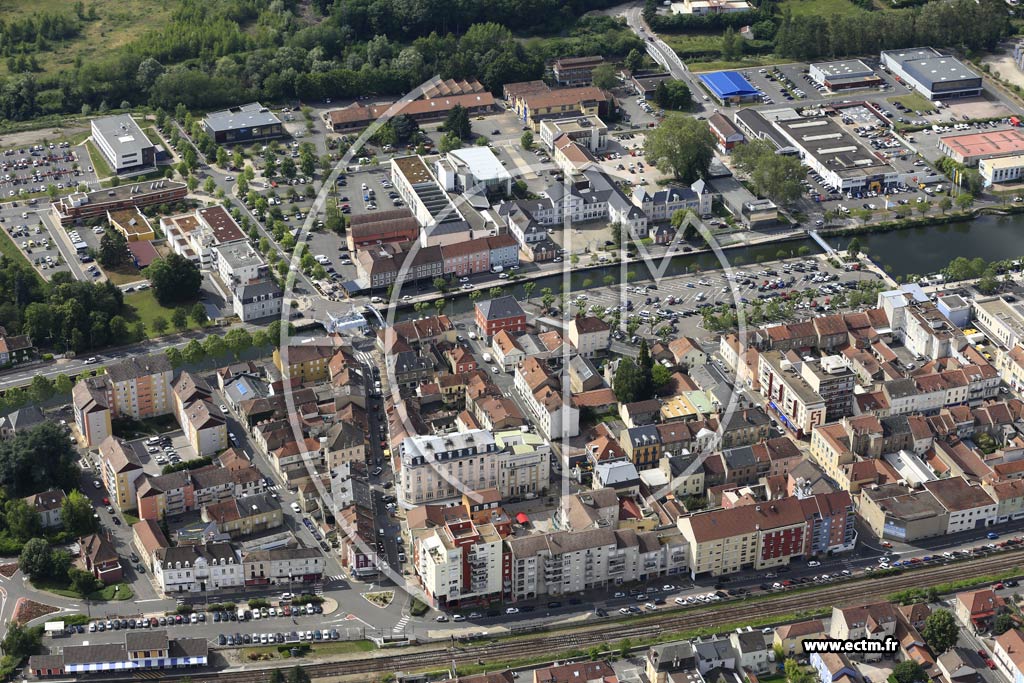Photo arienne de Montceau-les-Mines