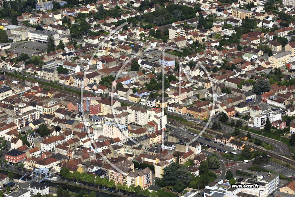 Photo arienne de Montceau-les-Mines