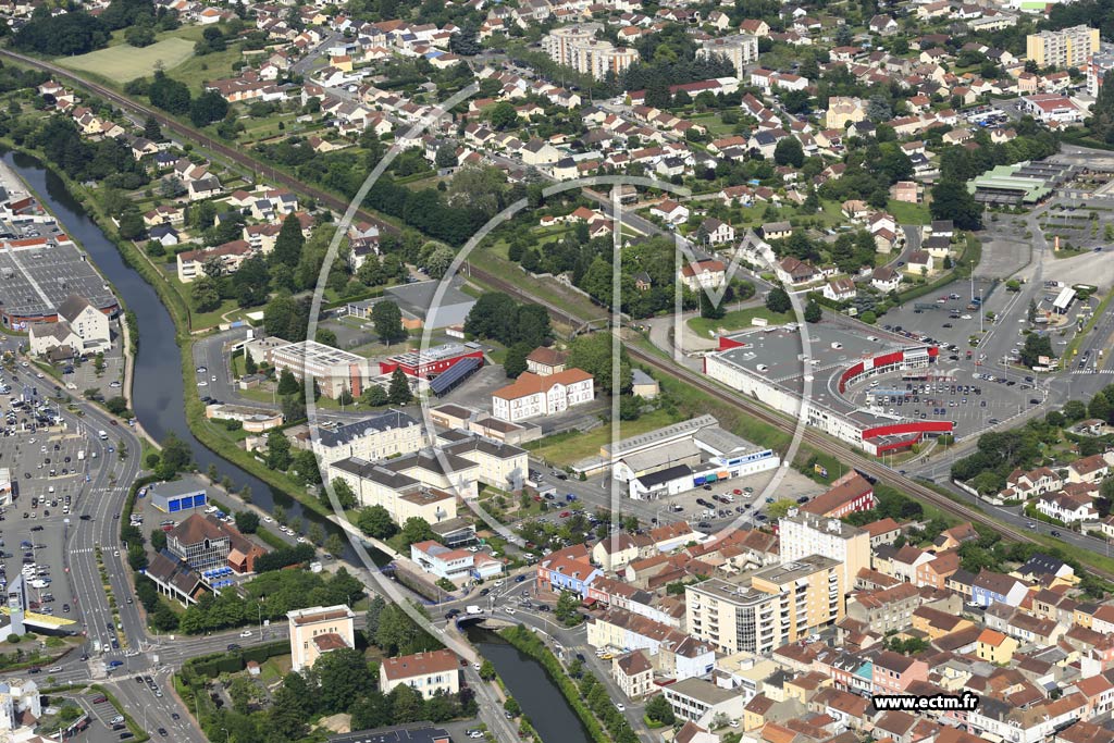 Photo arienne de Montceau-les-Mines