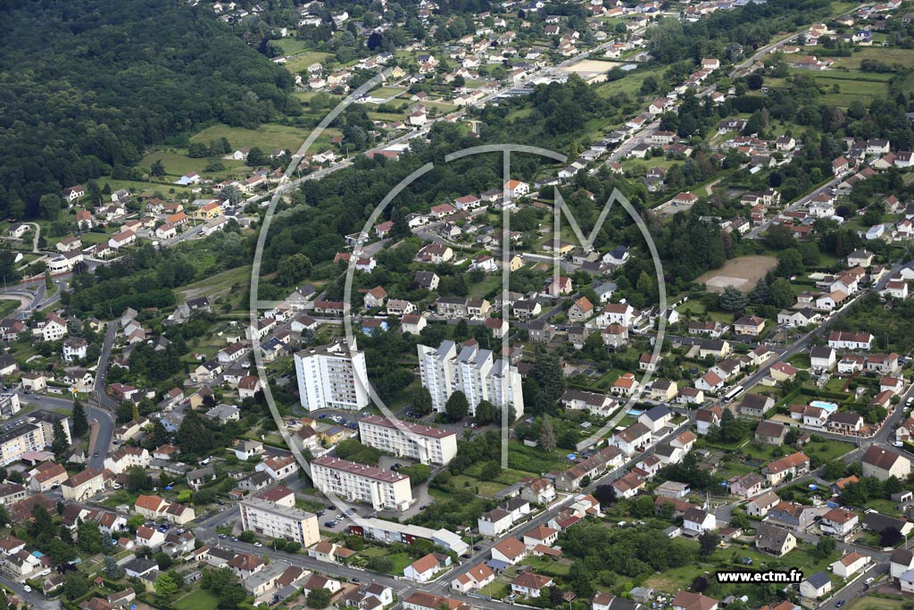 Photo arienne de Montceau-les-Mines (Belle Vue)