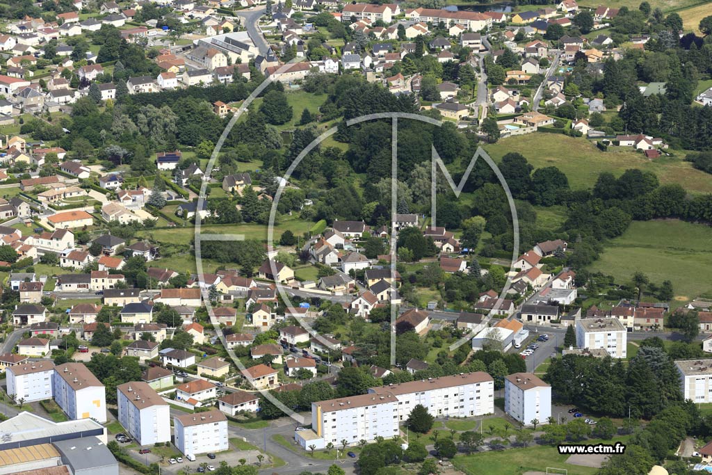 Photo arienne de Montceau-les-Mines (La Place Pageot)