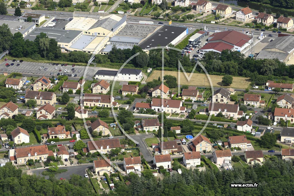 Photo arienne de Montceau-les-Mines (La Sablire)