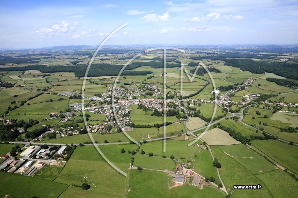 Photo arienne de Perrecy-les-Forges