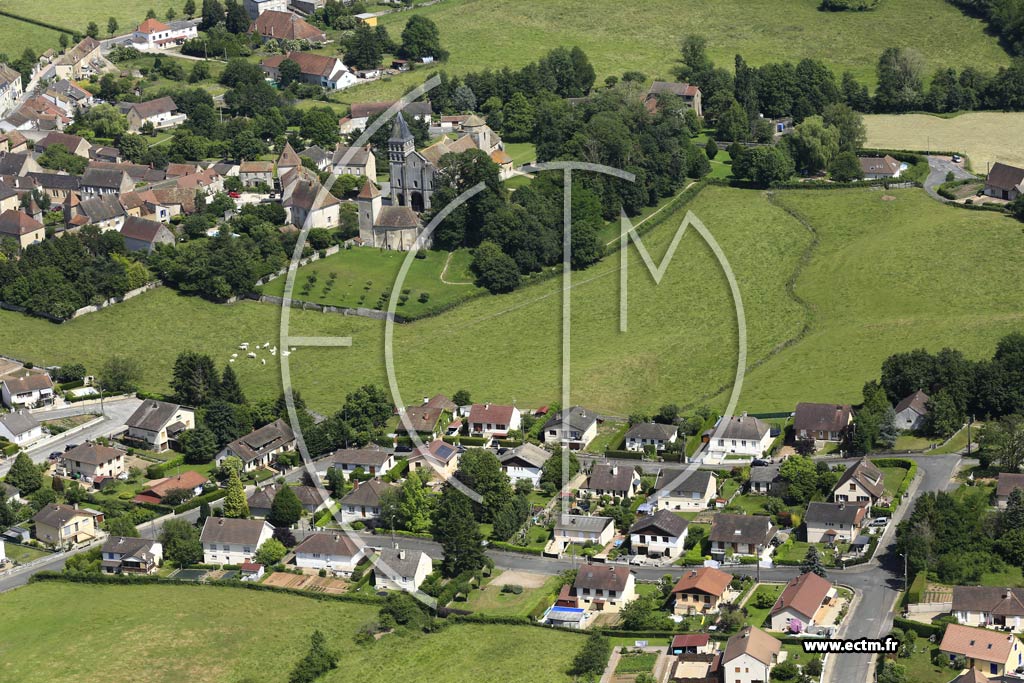 Photo arienne de Perrecy-les-Forges