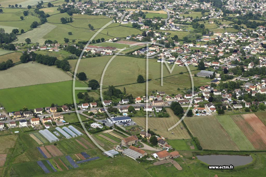 Photo arienne de Saint-Berain-sous-Sanvignes (La Motte Loisy)