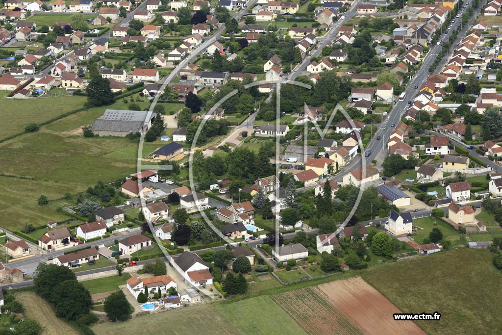 Photo arienne de Saint-Berain-sous-Sanvignes (La Motte Loisy)