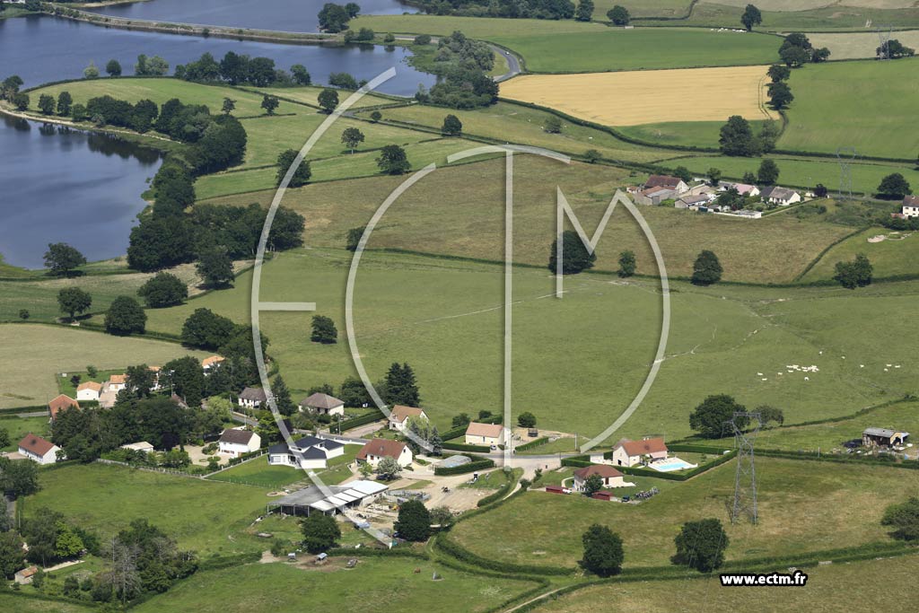 Photo arienne de Saint-Eusbe (Bourgogne)