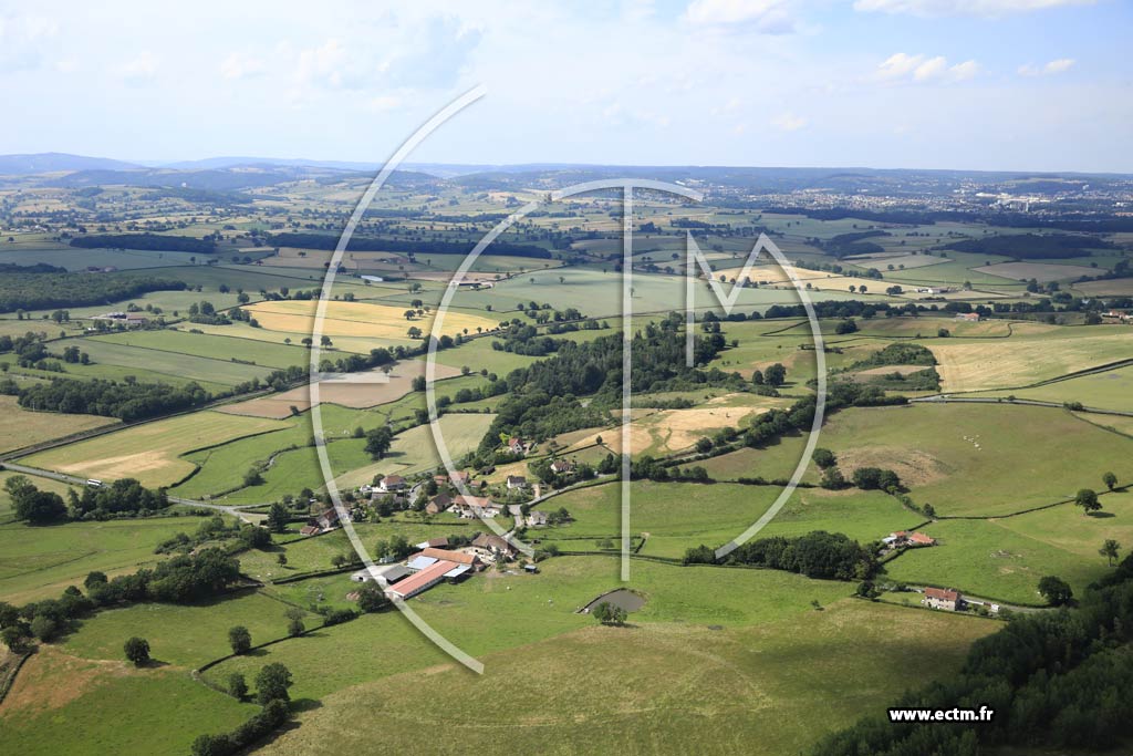 Photo arienne de Saint-Eusbe (Le Gratoux)