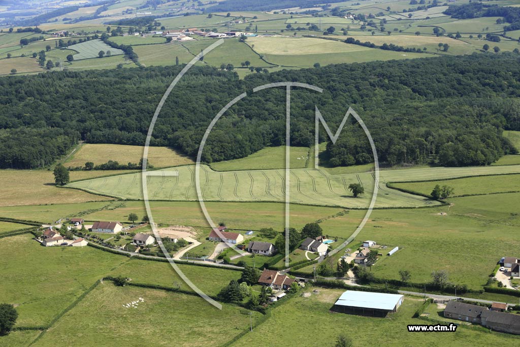 Photo arienne de Saint-Micaud (La Terre du Bouchot)