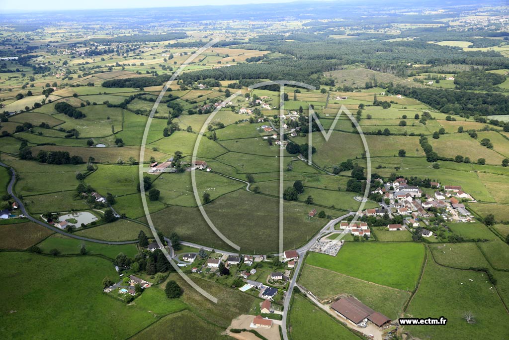 Photo arienne de Saint-Romain-sous-Gourdon