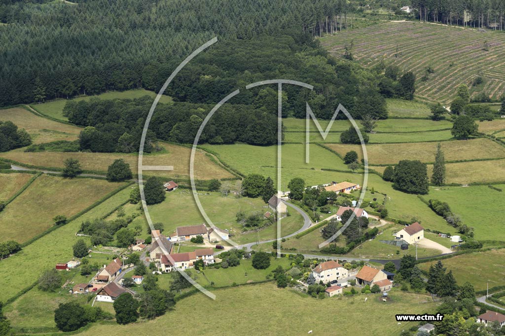 Photo arienne de Saint-Romain-sous-Gourdon