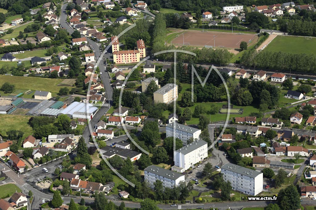 Photo arienne de Saint-Vallier