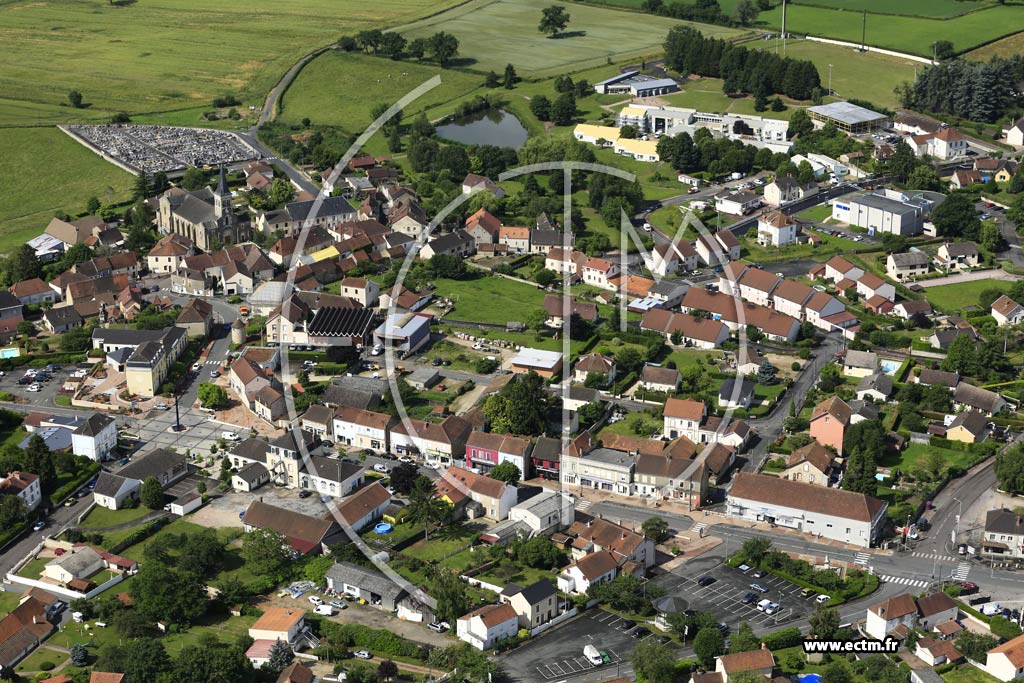 Photo arienne de Saint-Vallier