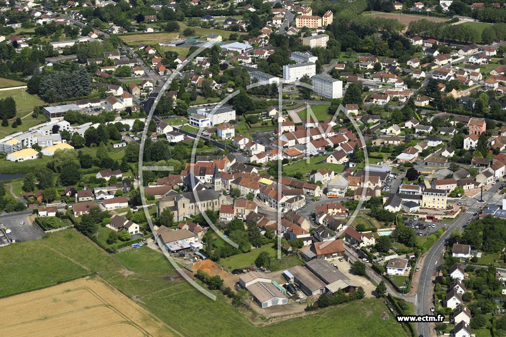 Photo arienne de Saint-Vallier